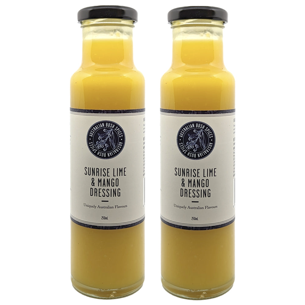 Australian Bush Spices Sunrise Lime and Mango Salad Dressing 250ml (2 Pack)