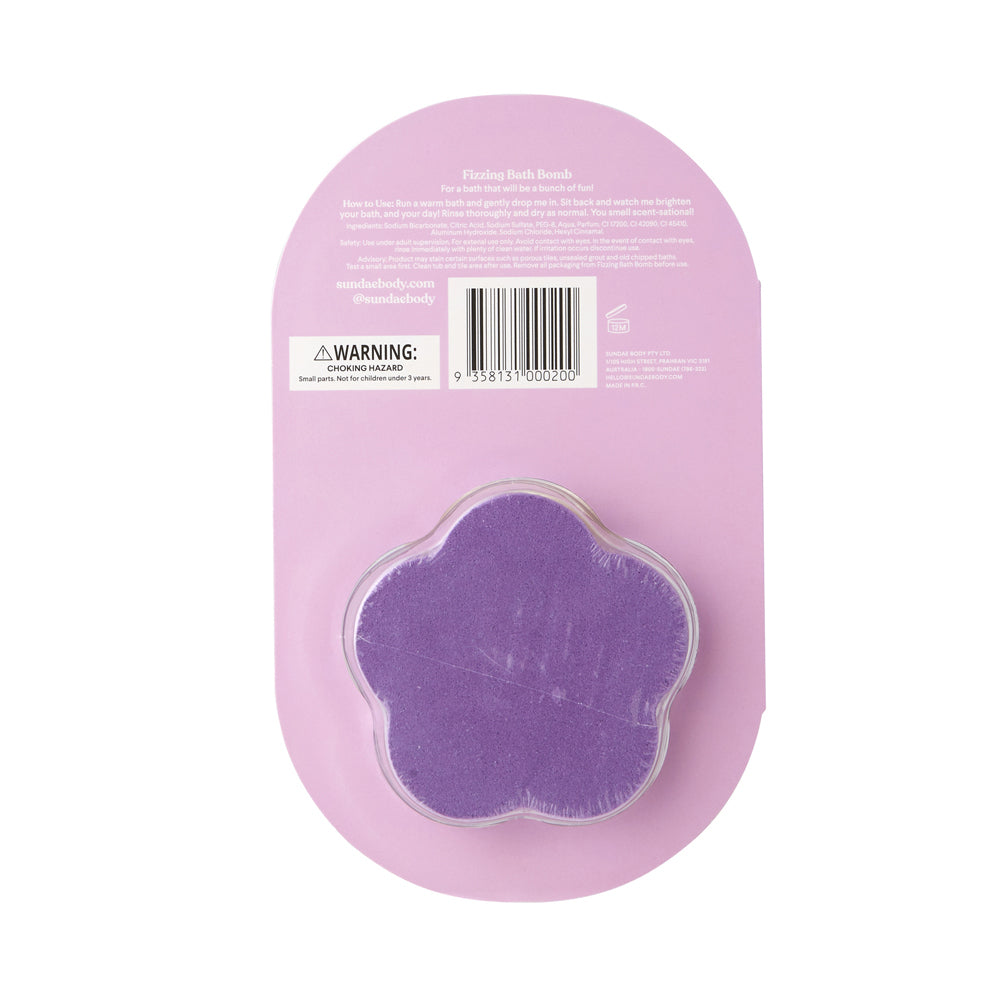 Sundae 100g Kids Fizzing Bath Fizz Bomb Bathroom Shower Grape Body/Skin Wash — image 3