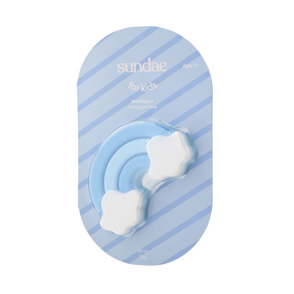 Sundae 100g Kids Fizzing Bath Bomb Bathroom Shower Bubblegum Body/Skin Wash (4 Pack) — image 2