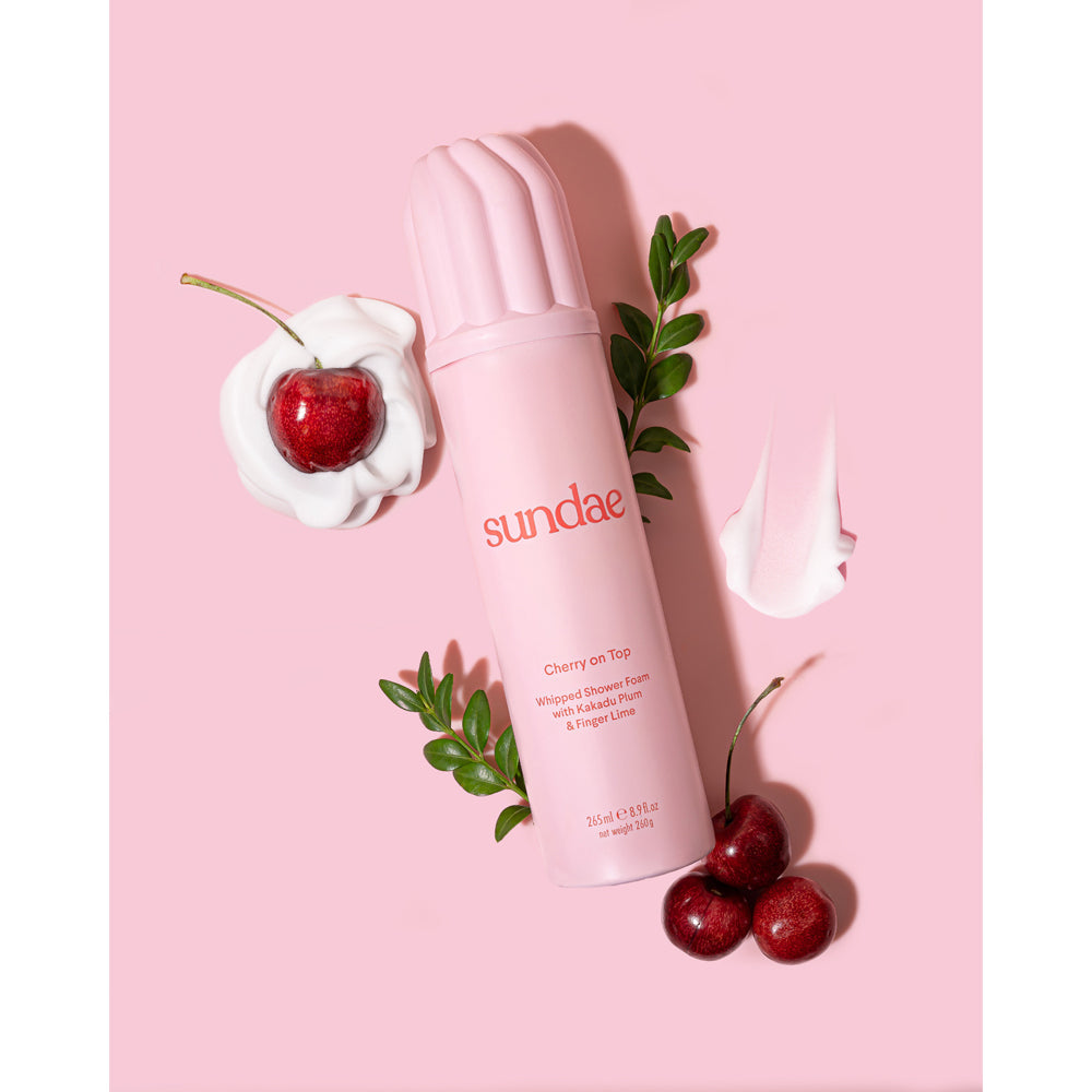 Sundae 265ml Whipped Shower Bathroom Foam Cherry On Top Scent Body/Skin Wash — image 2