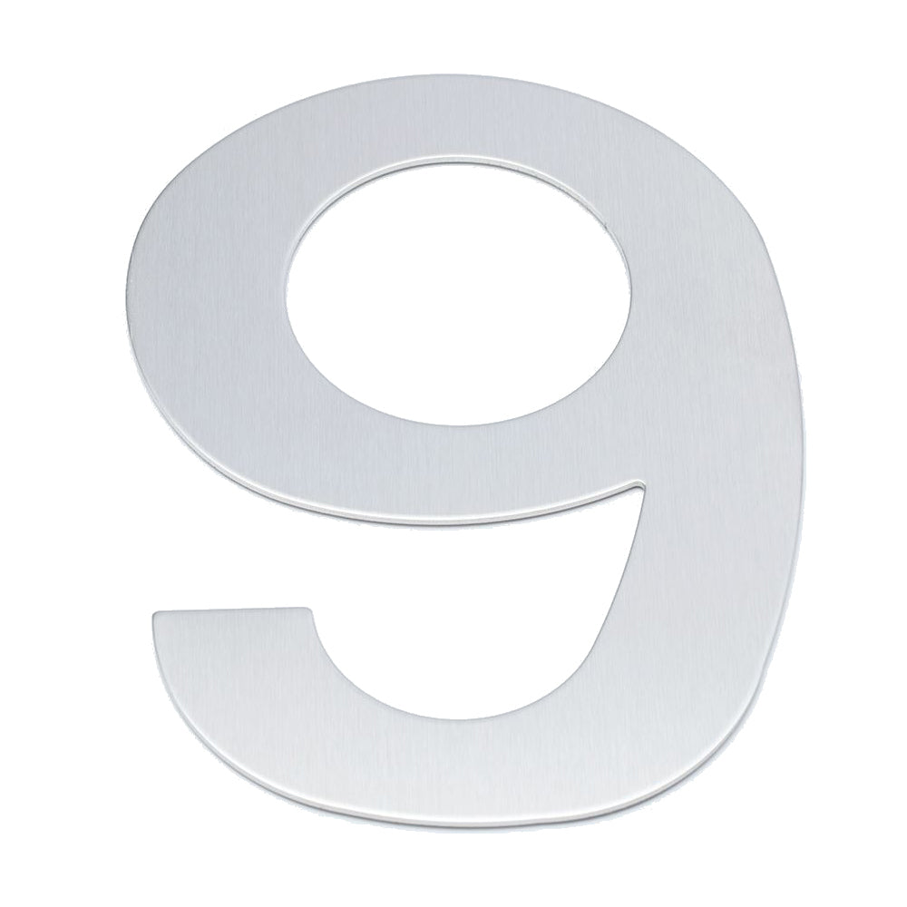 Sandleford Number 9 Sign 300x215x1.2mm Stainless Steel