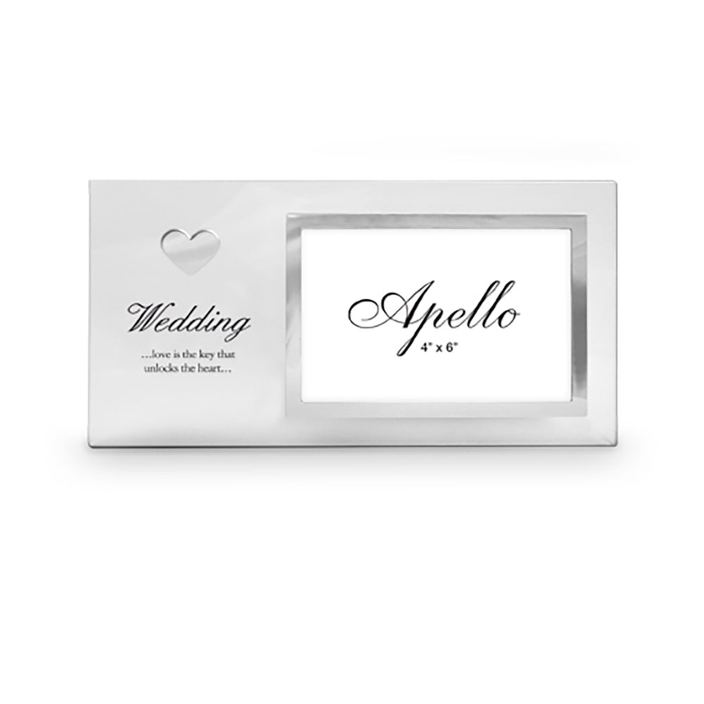 LMD Wedding Heart Poem Photo Frame 29x15 cm 6x4" Keepsake Gift