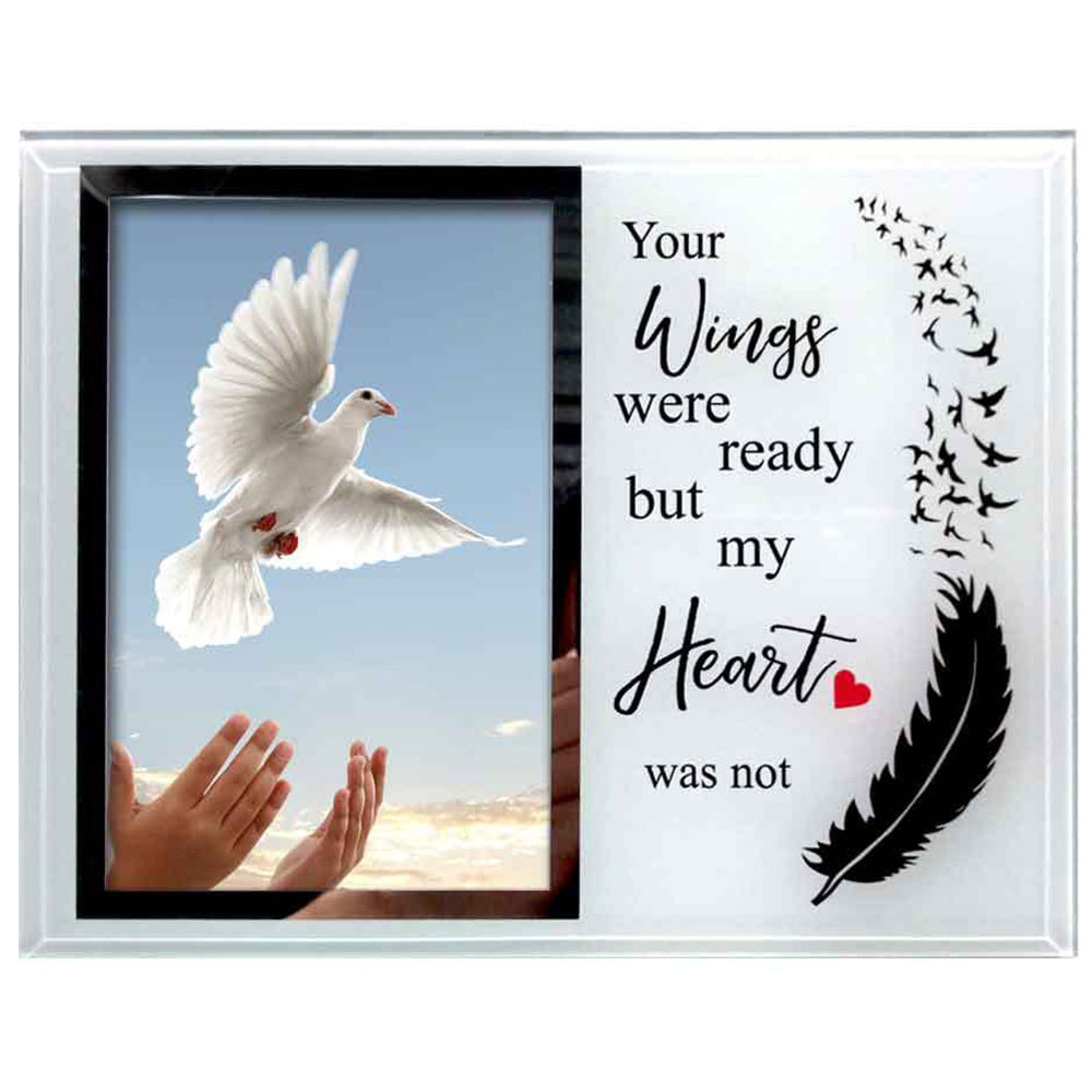 LMD Your Wings Were Ready Photo Frame 22x17cm Memorial Tealight Holder Frame