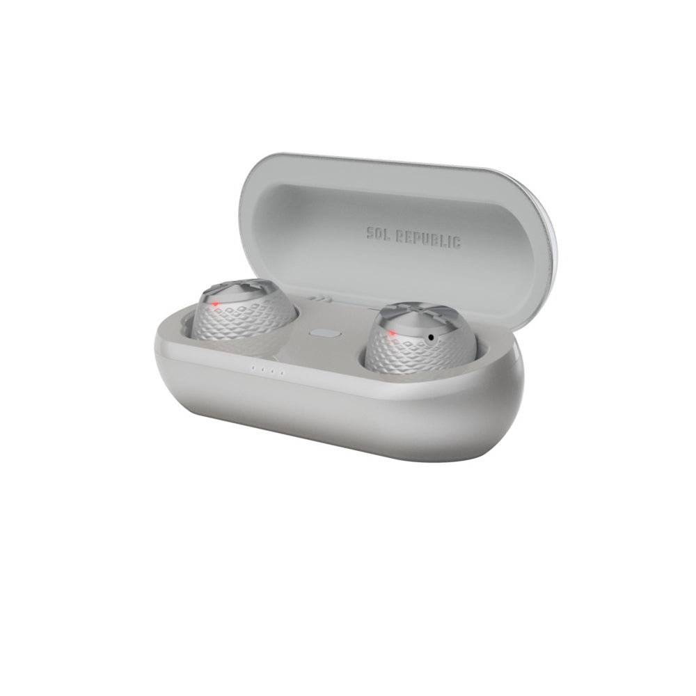 Sol Republic Amps Air+ Silver ANC/Sweat Proof Bluetooth Earbud In-Ear Earphones — image 5