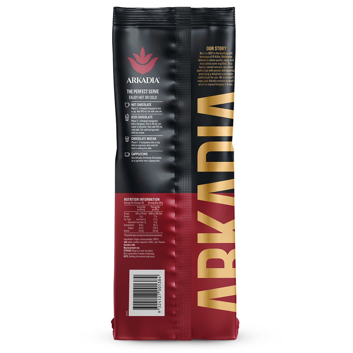 Arkadia 1KG 24% Cocoa Drinking Chocolate — image 2