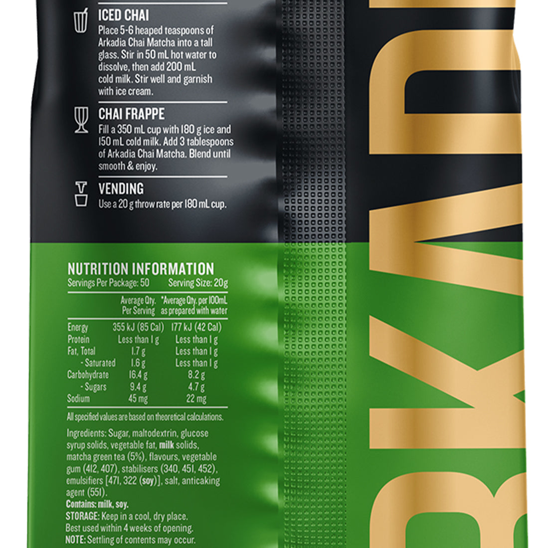 Arkadia 1KG Matcha Green Tea Powder — image 3