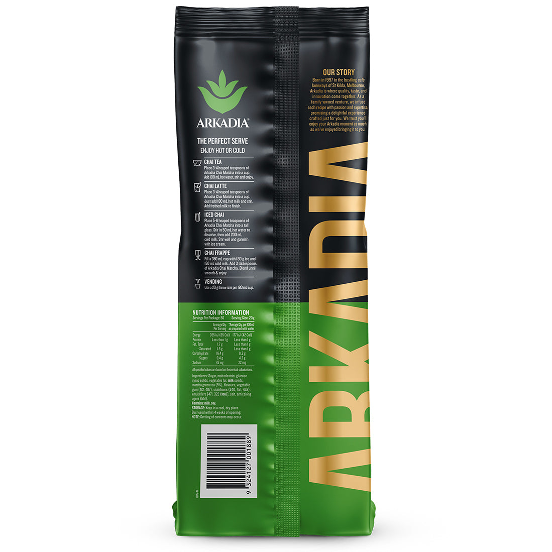 Arkadia 1KG Matcha Green Tea Powder — image 2