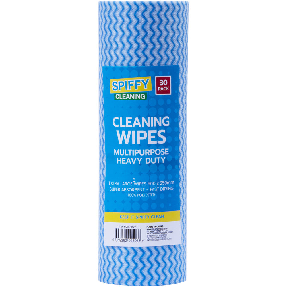 Spiffy Cleaning Cleaning Wipes 100% Polyester 50x25cm Super Absorbent (150 Pack) — image 2