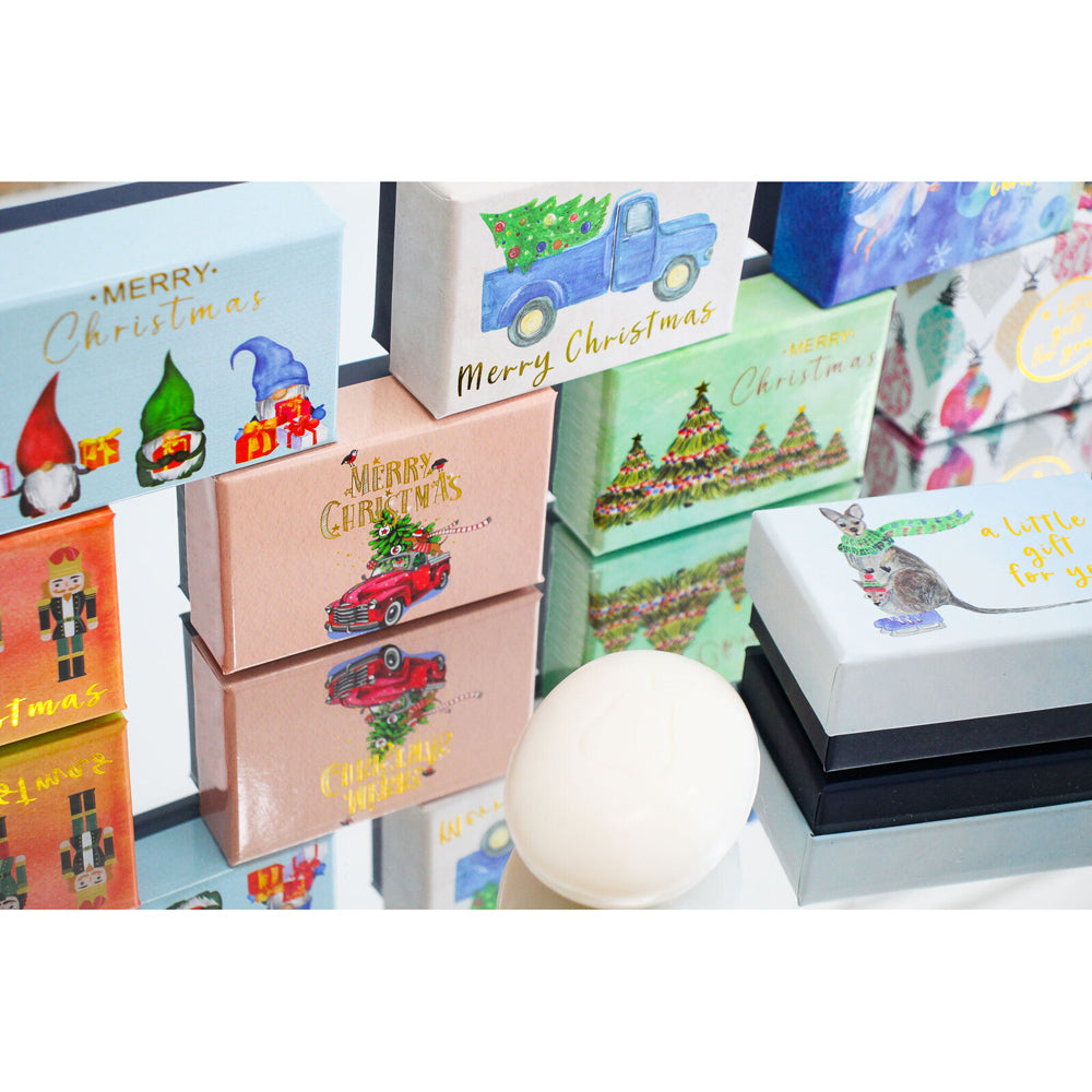 LVD Christmas Tree Scented Bath Soap Bar w/ Box Body Fragrance 9x6cm Green — image 4