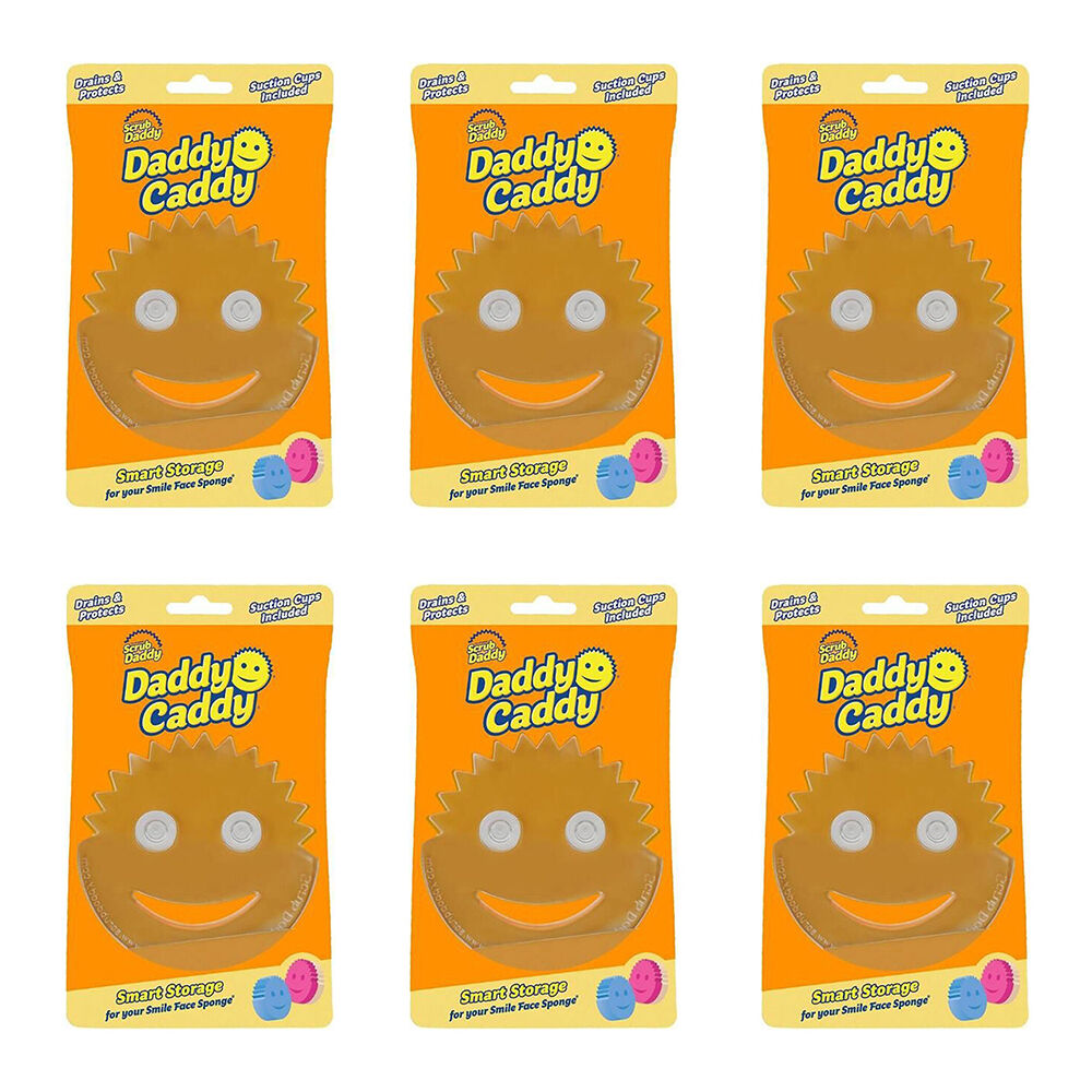 Scrub Daddy Sponge Caddy Kitchen Sink Holder (6 Pack)