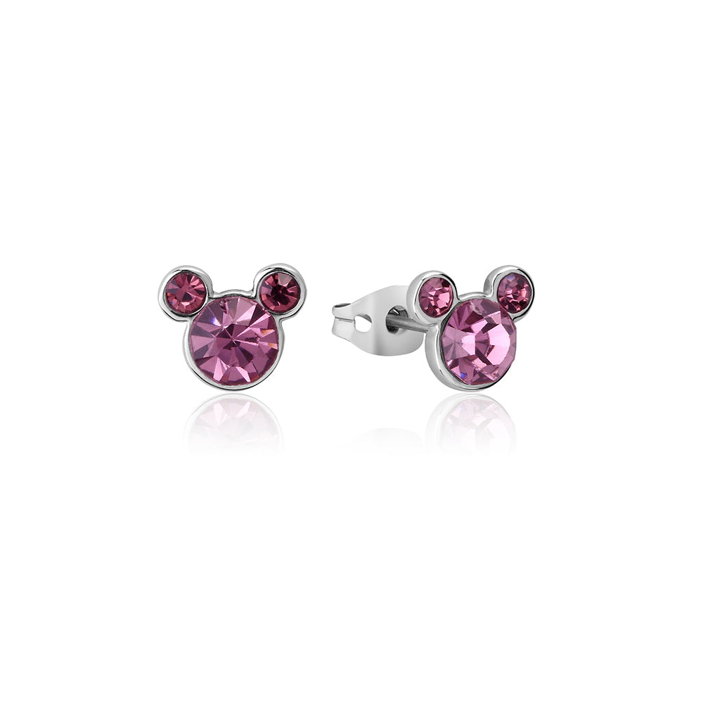 Couture Kingdom Disney Mickey Mouse Birthstone SS 12mm Stud Earrings June