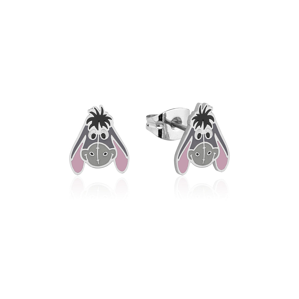 Couture Kingdom Disney Winnie The Pooh Eyore Face Stainless Steel Stud Earrings