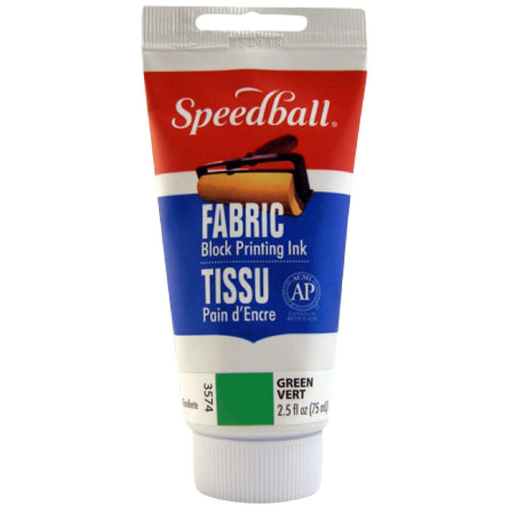 Speedball Water-Washable Oil-Based Fabric Block Printing Ink 75ml Green (2 Pack) — image 2