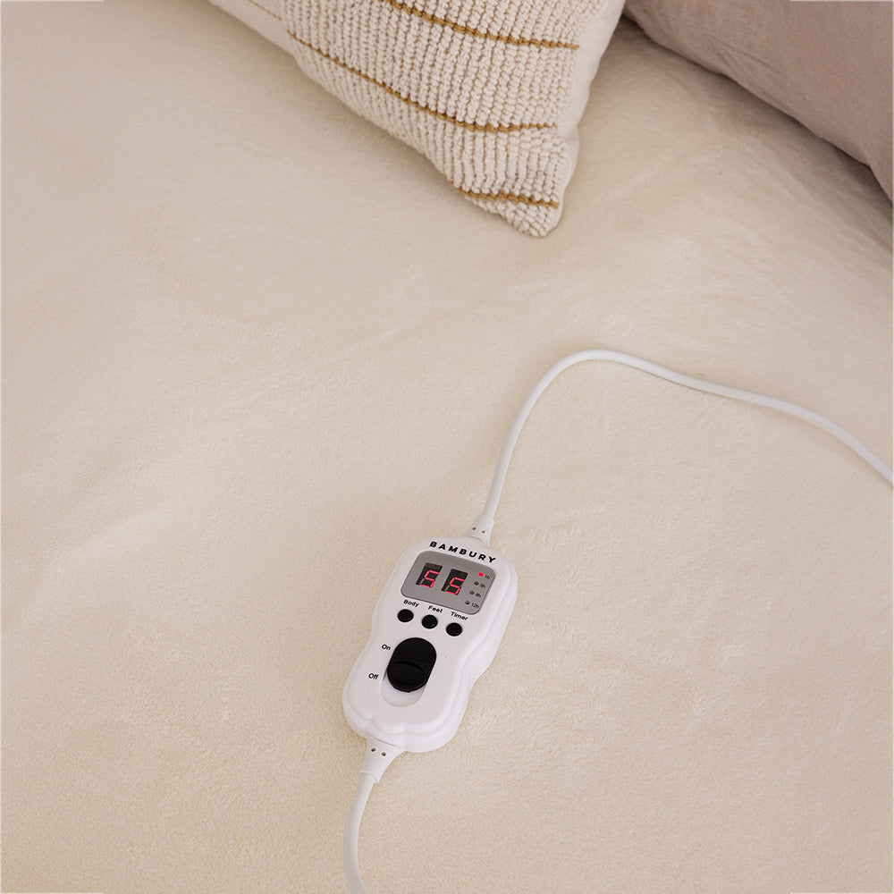 Bambury Bed Bambury Premium Electric Blanket Soft Touch Home Bedding — King