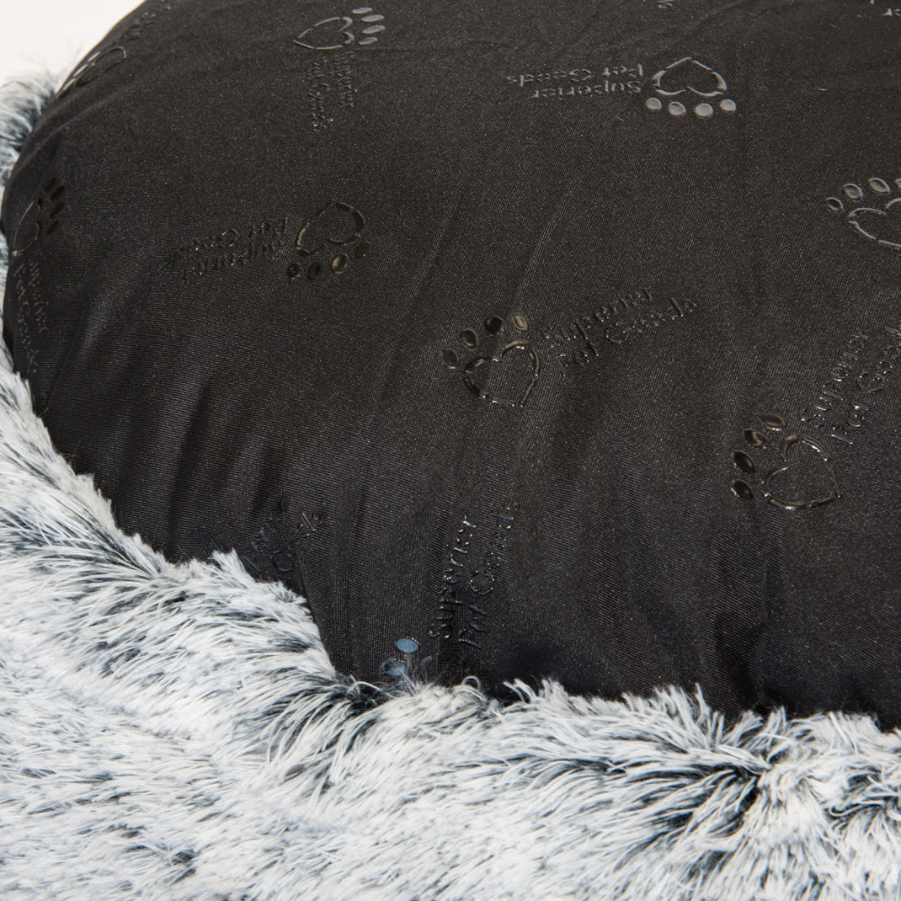 Superior Pet Goods 80x80cm Curl Up Cloud Calming Dog Sleeping Bed Round Grey — image 4
