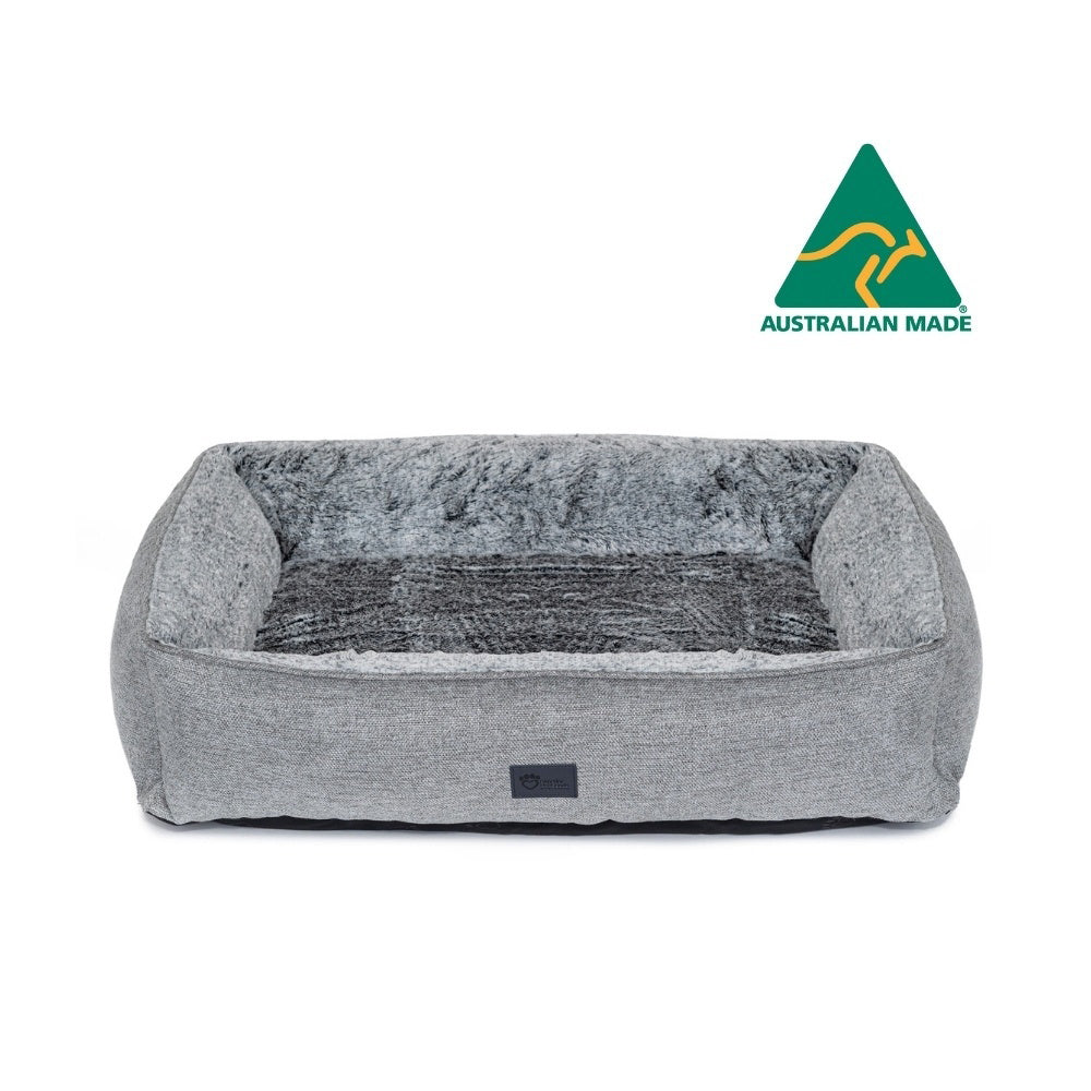 Superior Pet Goods Ortho Dog Lounger/Bed Plush Artic Faux Fur Mini 67x44x23cm — image 2