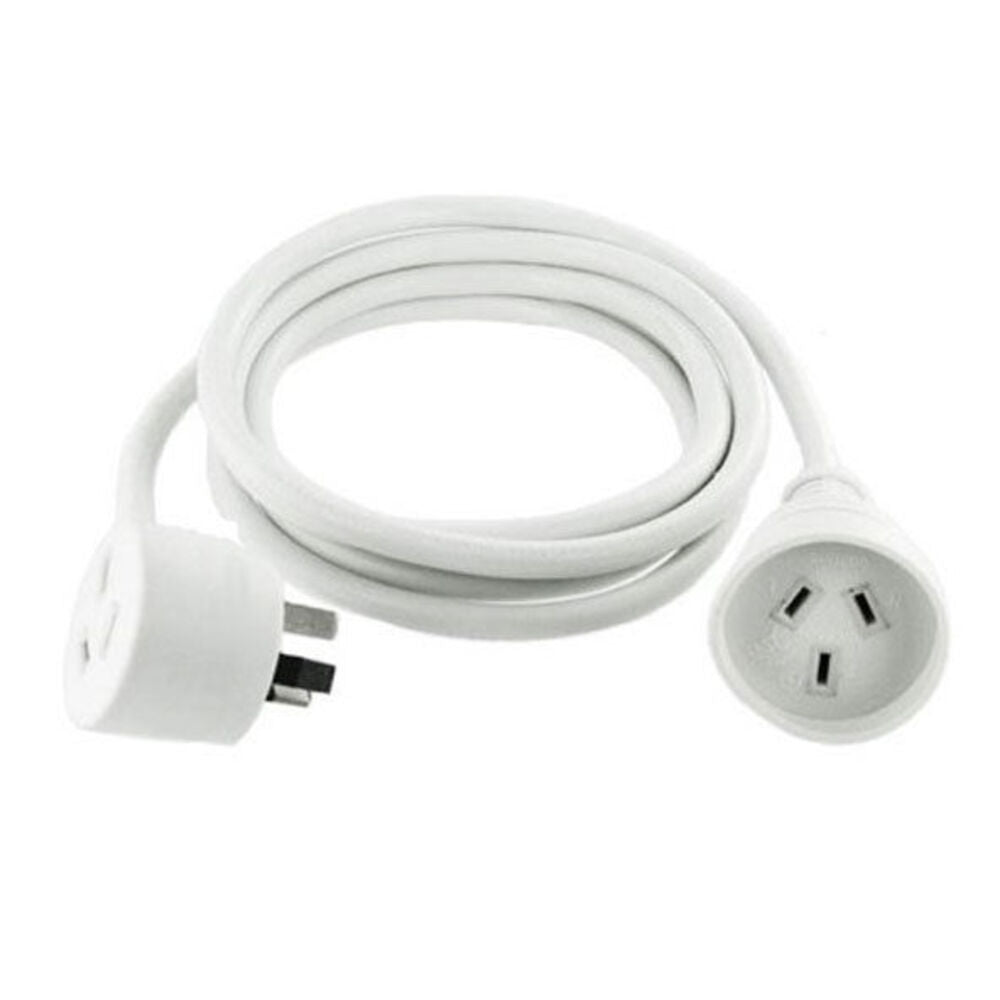 Sansai Piggyback Power Extension Cord/Lead AU 3-Pin 10A/2400W Max Home/Office — 2m