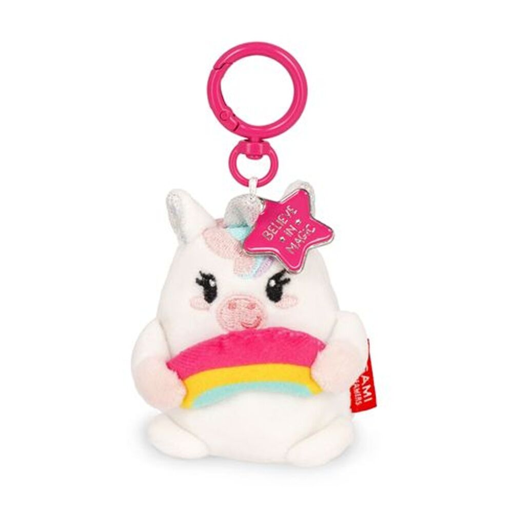 Legami Plush Keyring Unicorn w/Metal Ring Super Soft Kids Bag Charm/Toy 3y+ (4 Pack) — image 2