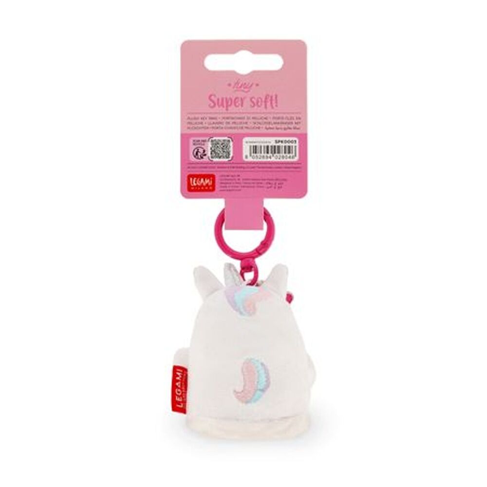 Legami Plush Keyring Unicorn w/Metal Ring Super Soft Kids Bag Charm/Toy 3y+ (4 Pack) — image 6