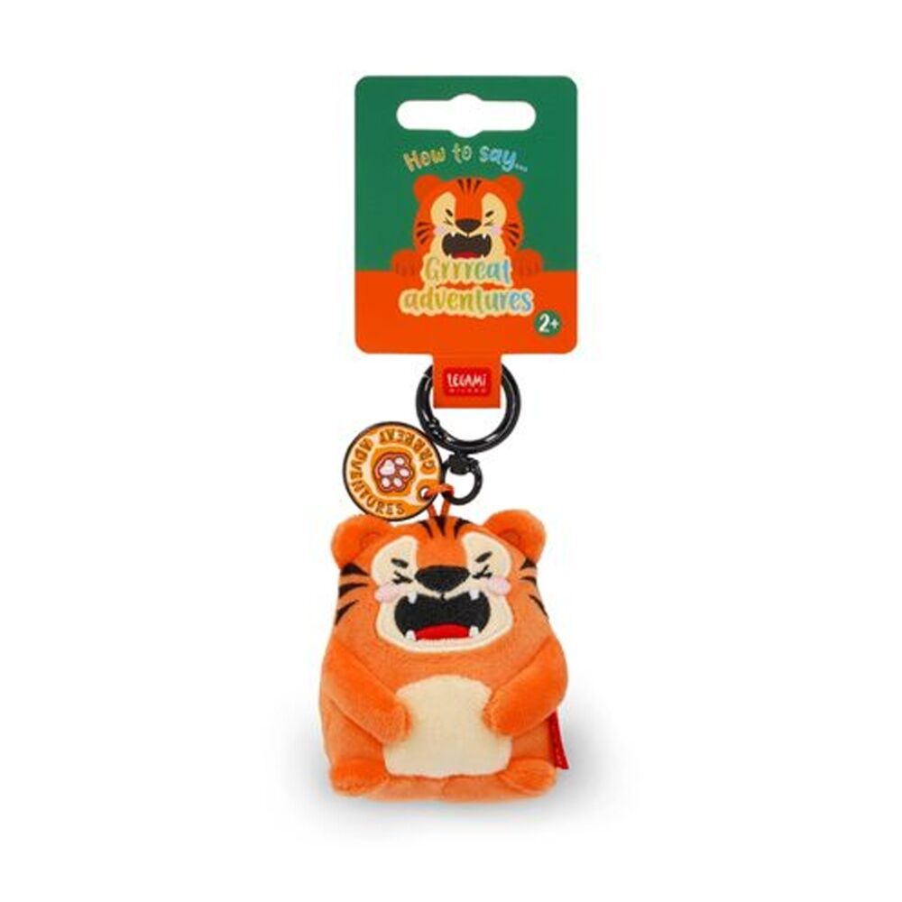 Legami 3y+ Plush Keyring Tiger w/Metal Ring Super Soft Kids Bag Charm/Toy — image 4