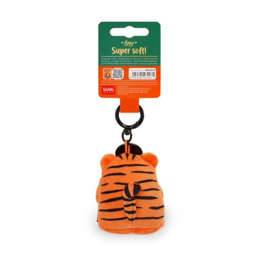 Legami 3y+ Plush Keyring Tiger w/Metal Ring Super Soft Kids Bag Charm/Toy — image 5
