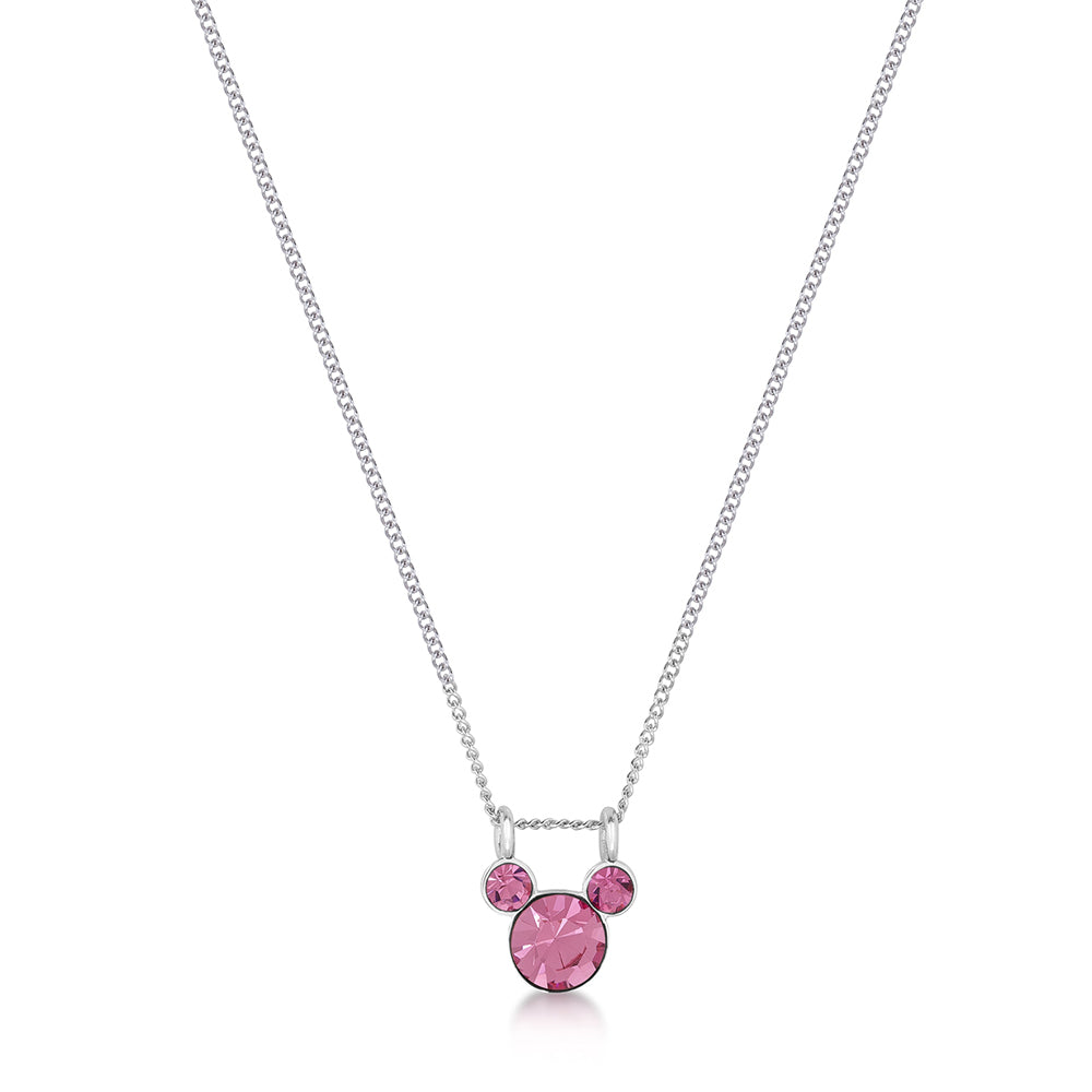 Couture Kingdom Disney Mickey Mouse Birthstone SS 40+7cm Necklace October