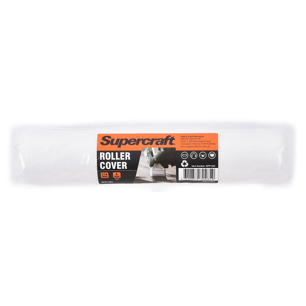 Supercraft All Paint DIY Broad Paint Brush Wall Roller Cover 270mm 6mm NAP