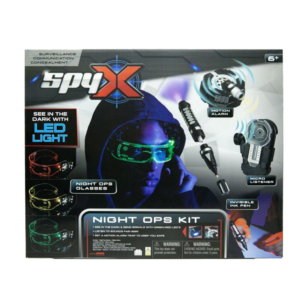 Atomic Monkey Products SpyX Night Ops Kit Vision Glasses Kids/Children Black 6y+