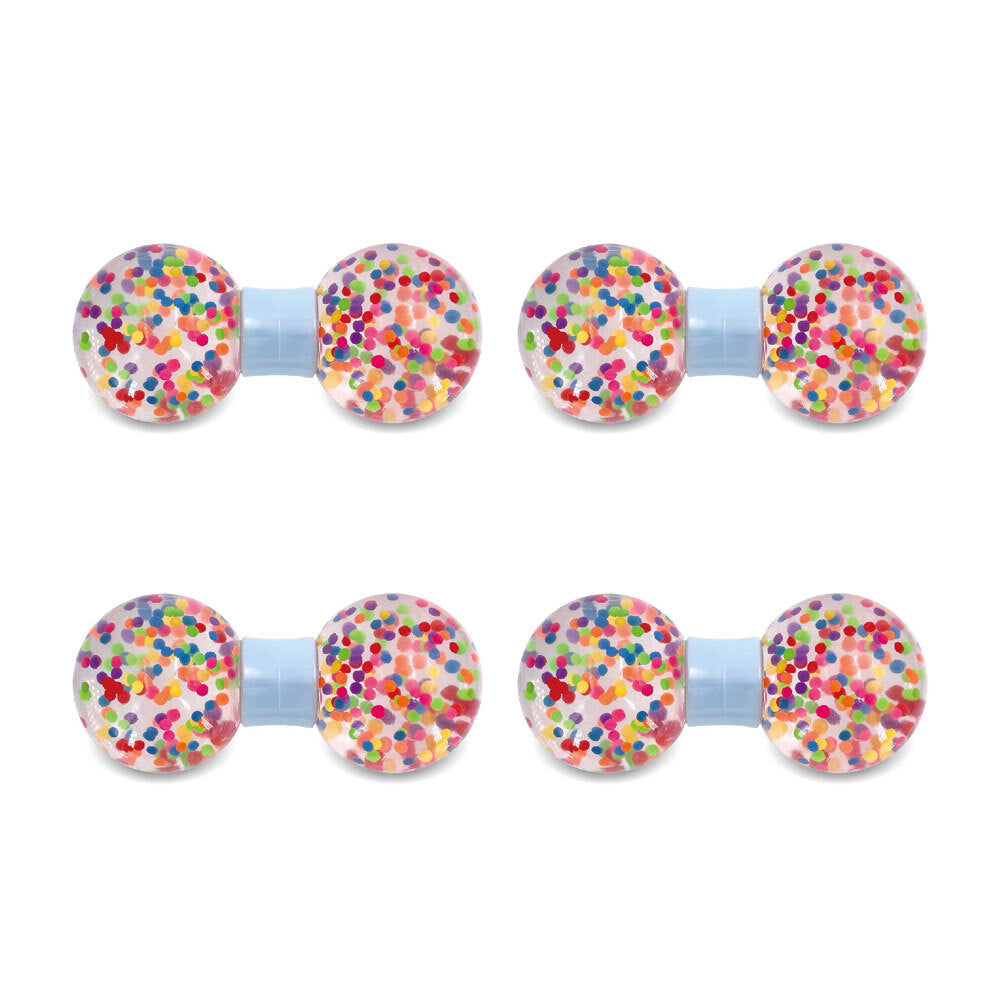 Bensons Squeeze Dumbell Kids/Childrens Novelty Squishy Toy 12cm 5y+ Asstd (4 Pack)