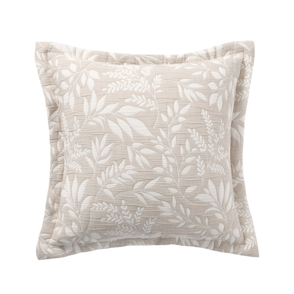 Bianca Amelia Square Soft Taupe Stone Cushion/Pillow 43cm