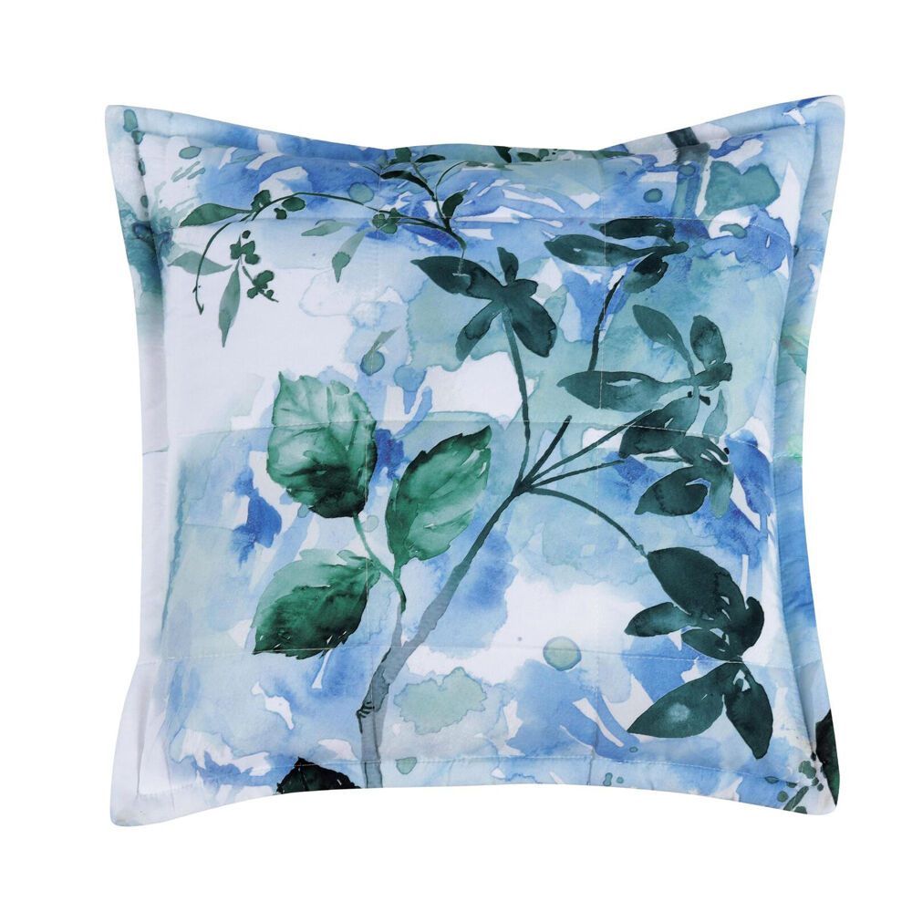 Bianca 43x43cm White Floral Woodbury Square Poly Cushion Pillow
