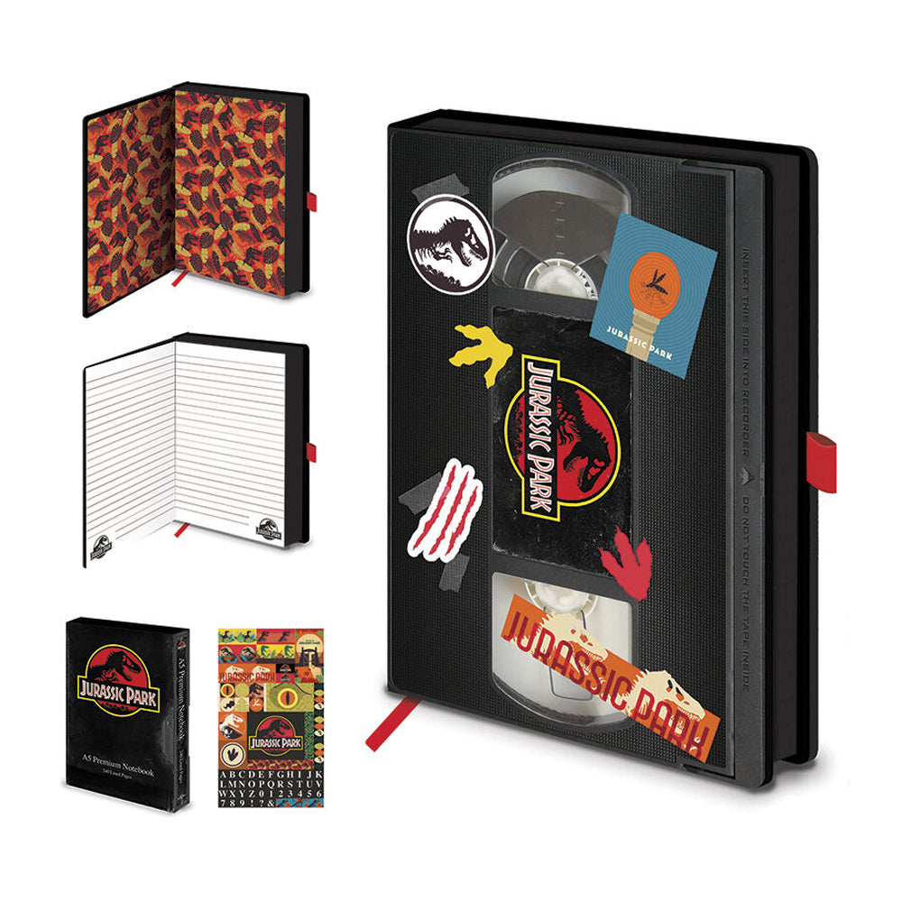 Jurassic Park Big Blockbuster Movie VHS Case Themed A5 School/Office Notebook
