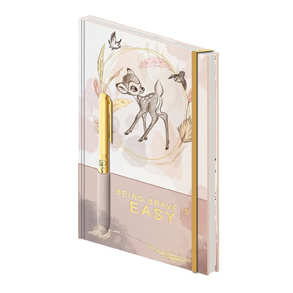 Disney Bambi Themed Brave Premium A5 School/Office Notebook With Pen (2 Pieces)