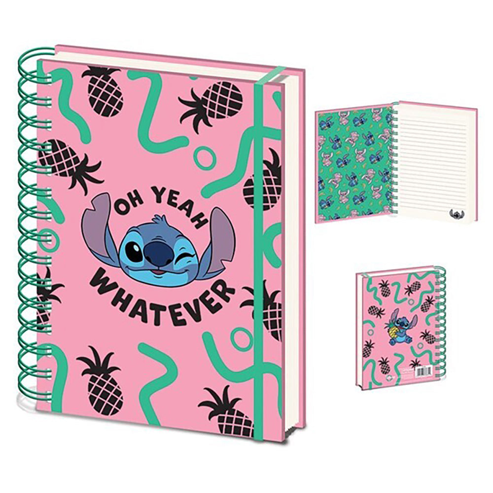Disney Lilo & Stitch Character Themed My Fave A5 Wiro Stationery Notebook