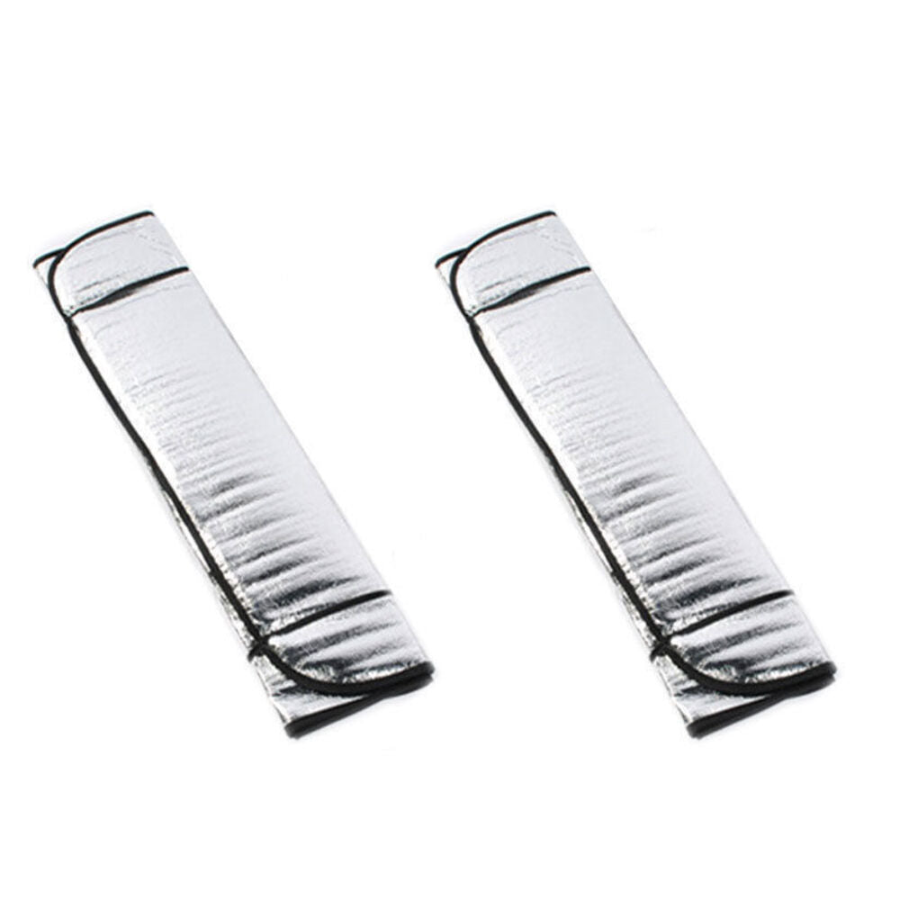 Car Windscreen Sun Visor Reflective Shade/Heat Interior Windshield Silver (2 Pack) — image 2