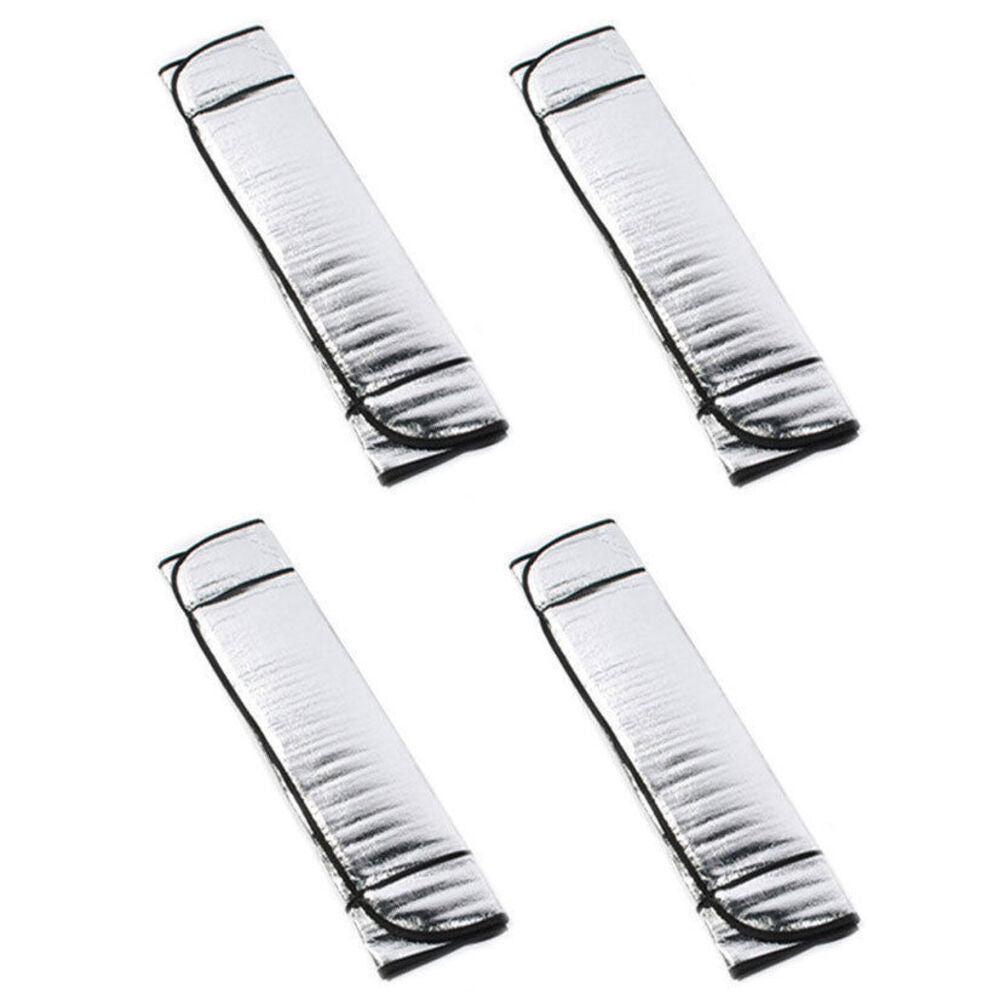 Car Windscreen Sun Visor Reflective Shade/Heat Interior Windshield Silver (4 Pack) — image 2