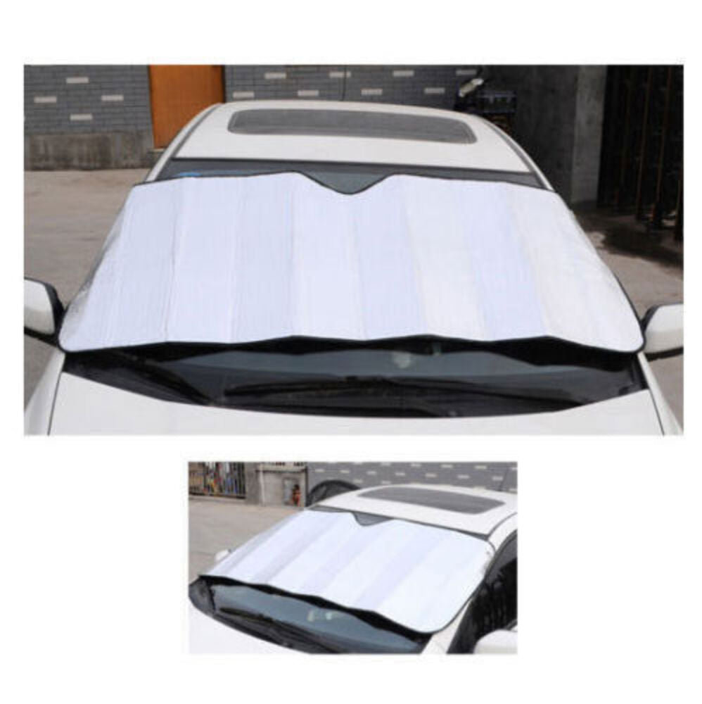 Car Windscreen Sun Visor Reflective Shade/Interior Windshield Gold/Silver (2 Pack) — image 3