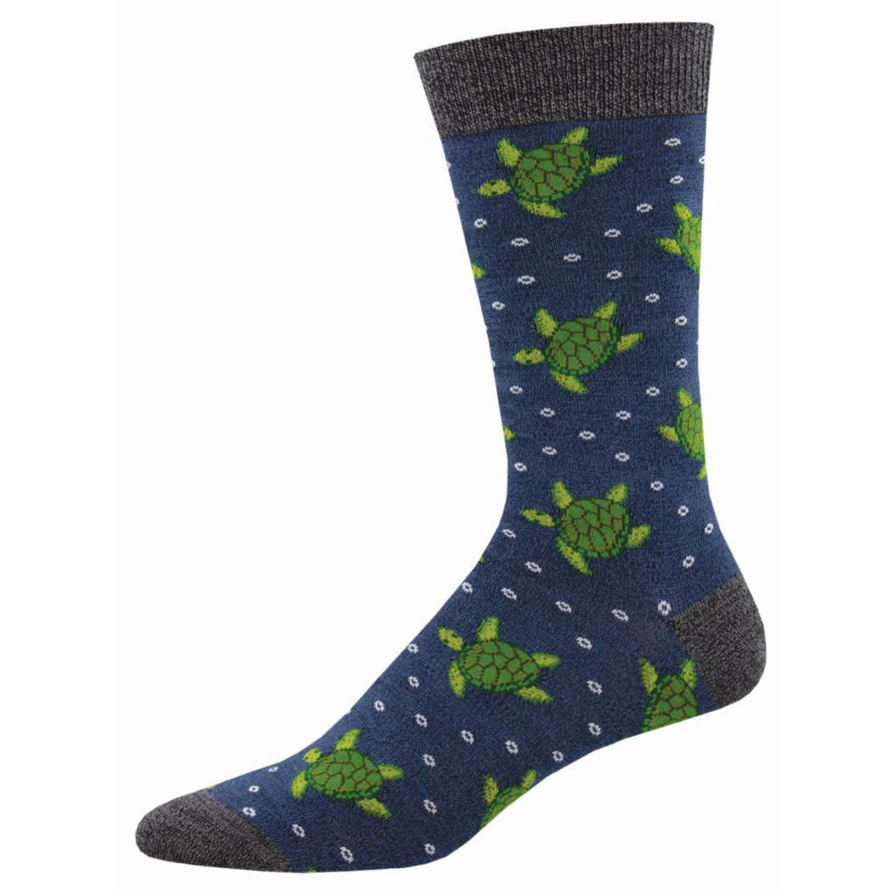Socksmith Mens Novelty Wear Trendy Comfort Socks Bamboo Turtle Tales One Size