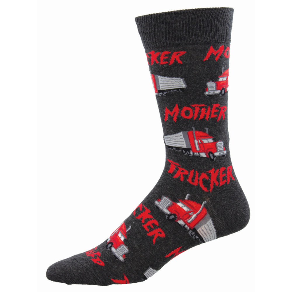 Socksmith Mens Novelty Casual Trendy Comfort Socks Mother Trucker One Size (2 Pack) — image 2
