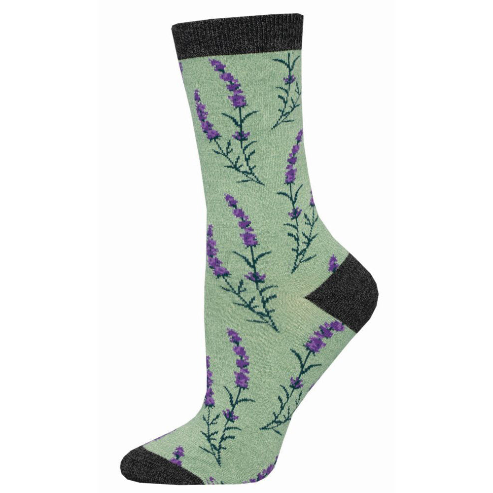 Socksmith Ladies Novelty Fashion Trendy Socks Bamboo Lovely Lavender One Size
