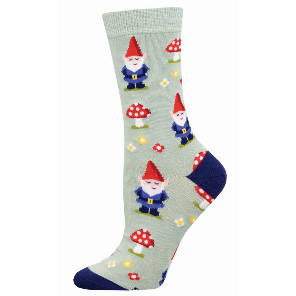 Socksmith Ladies Novelty Trendy Socks Bamboo Gnome More Mushrooms One Size