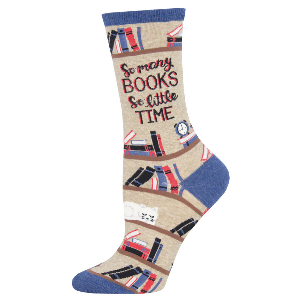 Socksmith Ladies Novelty Trendy Socks Time for a Good Book Hemp One Size