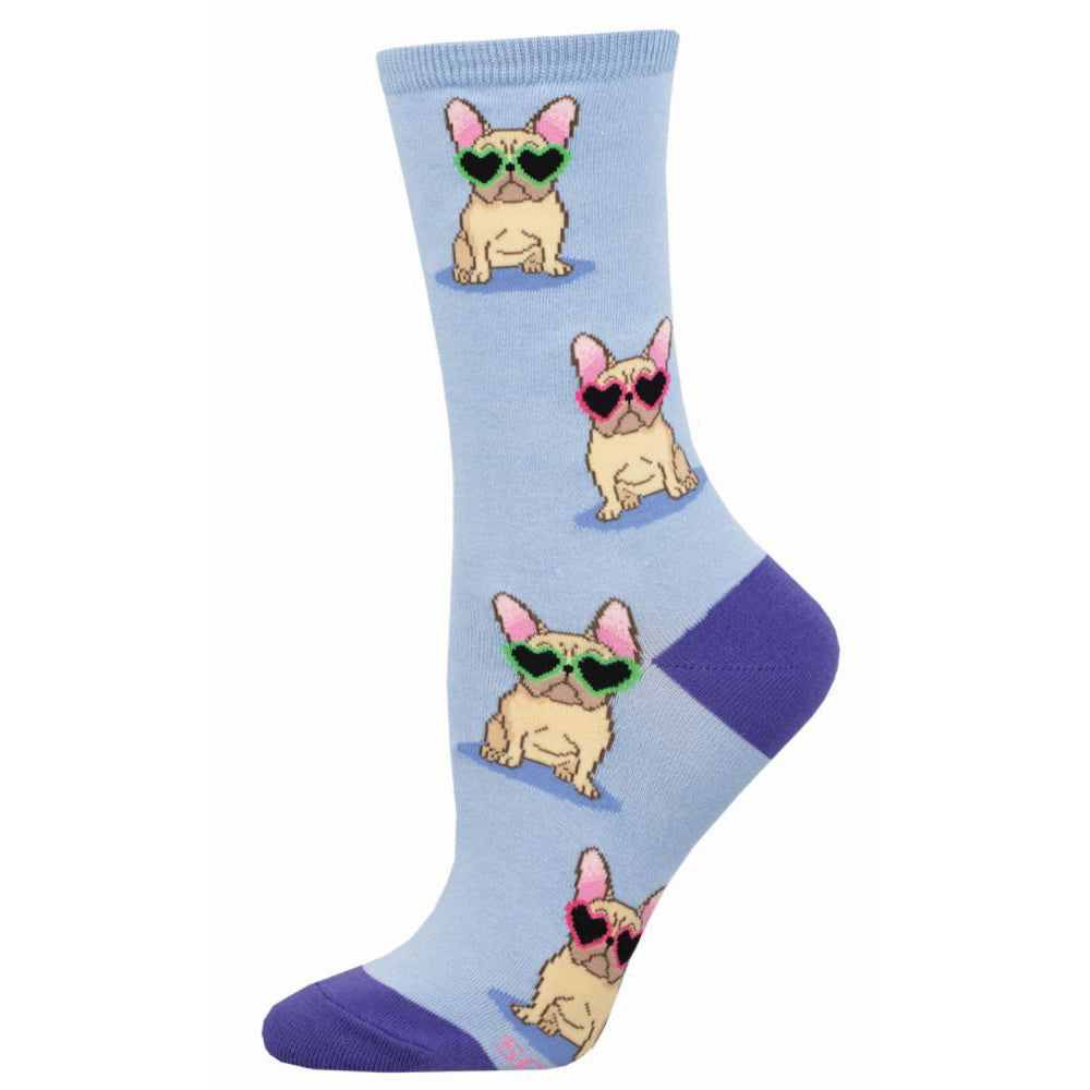 Socksmith Ladies Novelty Fashionable Trendy Socks Frenchie Fashion One Size