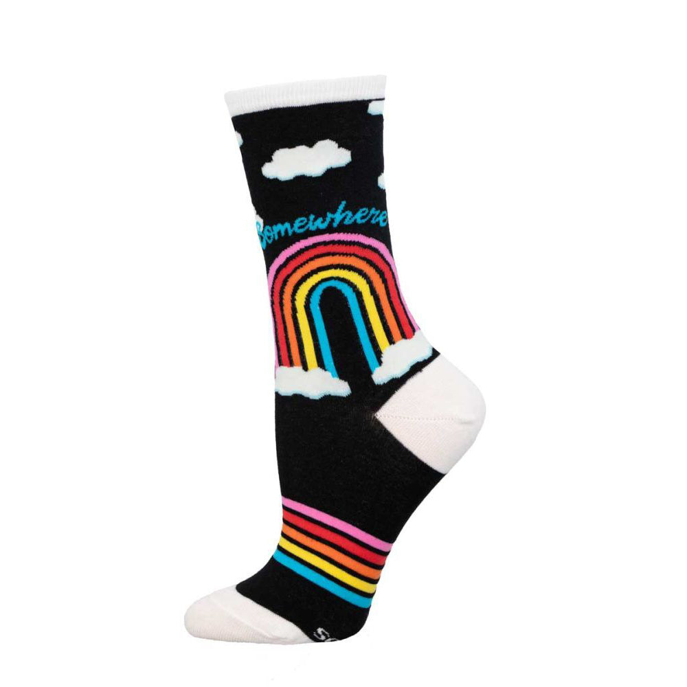 Socksmith Ladies Novelty Trendy Socks Somewhere Over the Rainbow One Size