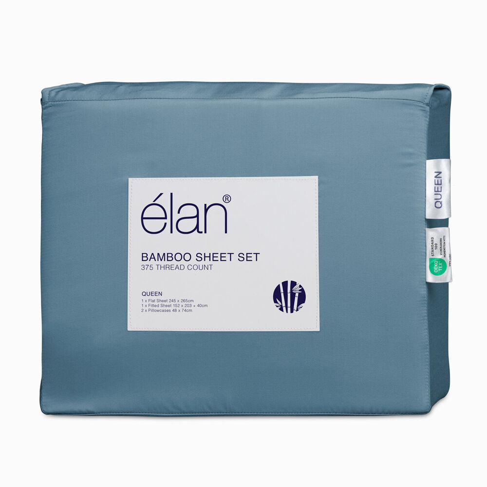 Elan Bamboo Innovations Bed Sheet Set Denim Blue — image 5
