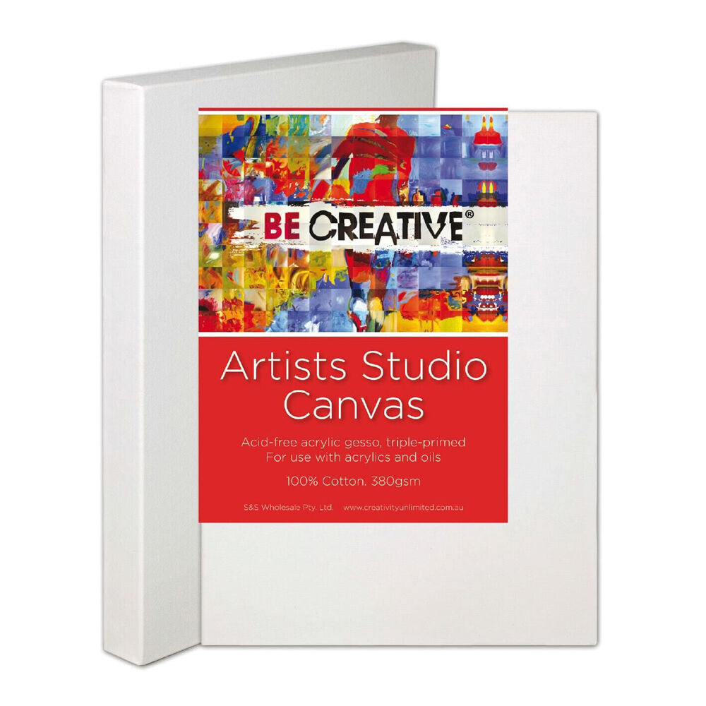 BE Creative Deep Edge Stretched 100% Cotton Canvas 24x32in 610 x 812 mm (2 Pack) — image 2