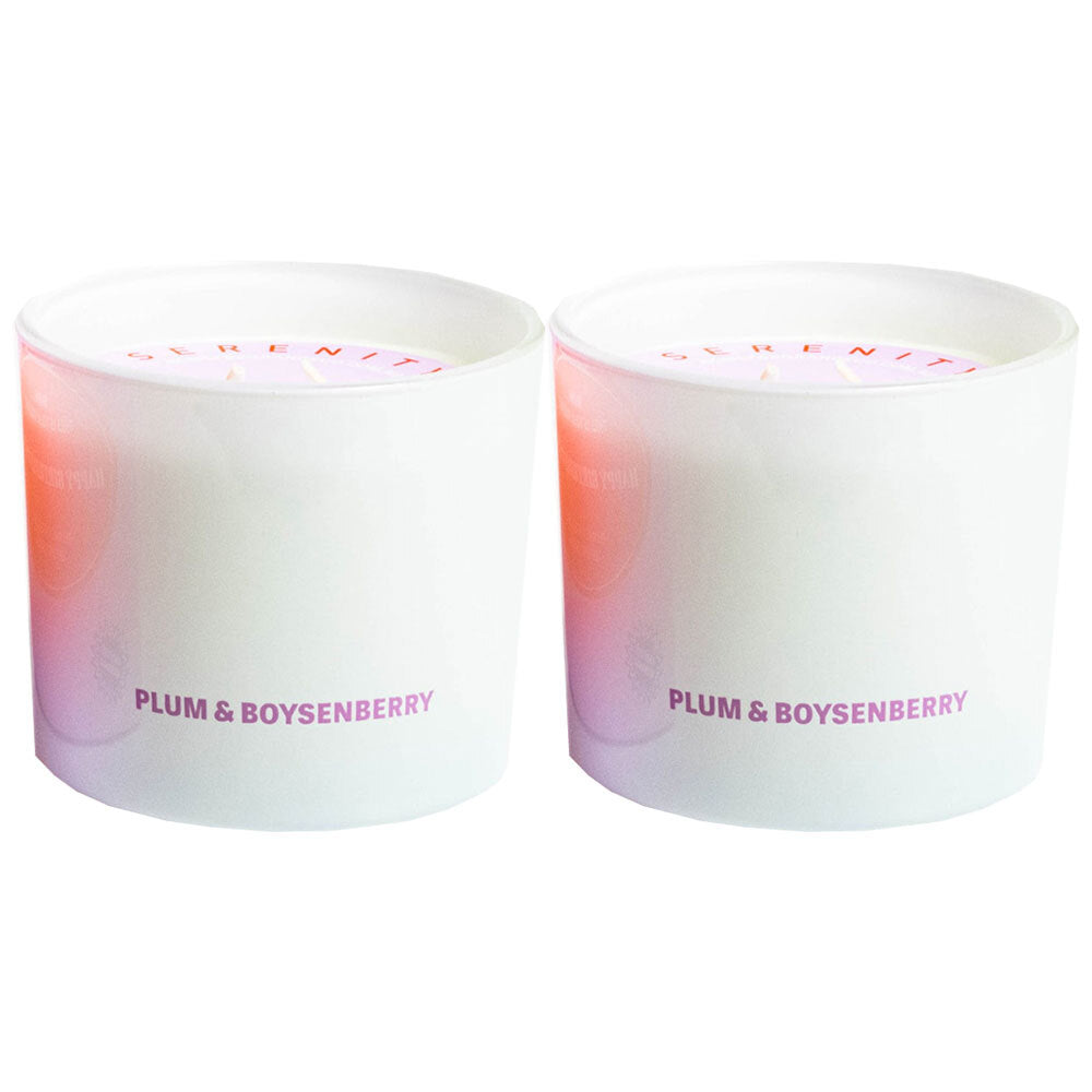 Serenity Hidden Msg Happy Birthday B*tch Candle - Plum & Boysenberry 250g (2 Pack)