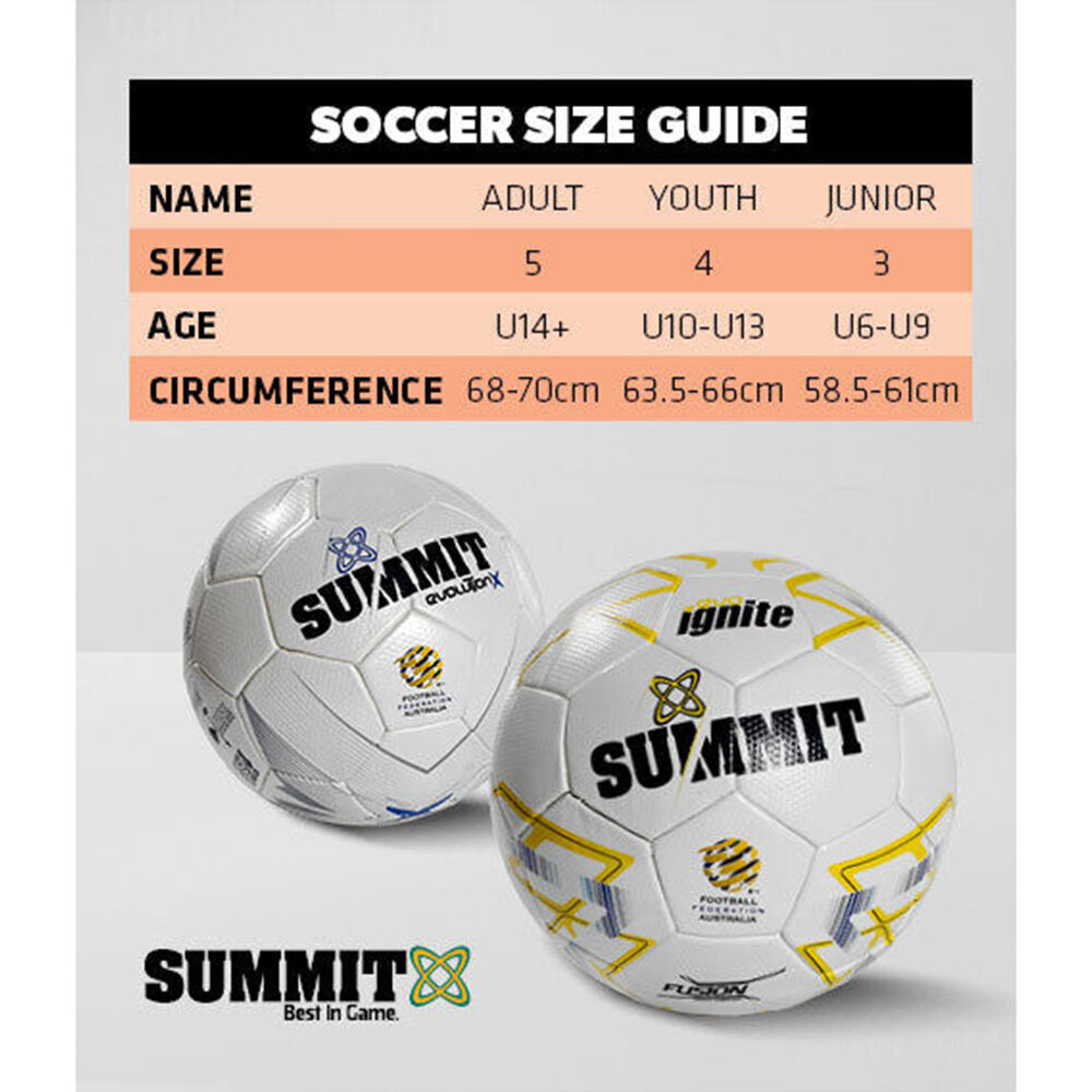 Football Australia Summit Launch Soccer Ball Size 5 - Yellow (2 Pack) — image 8