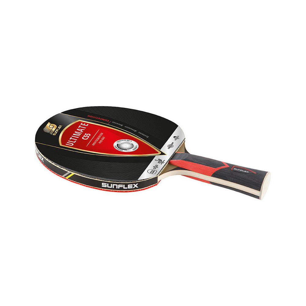 Sunflex 2mm Sponge Pips In Ultimate C55 Table Tennis Bat/Paddle Attacking