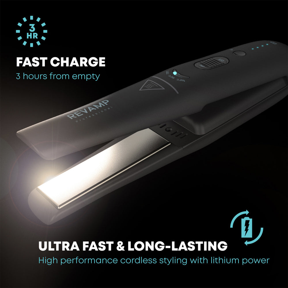 Revamp Professional Hair Progloss Liberate Cordless Ceramic Compact Straightener — image 3